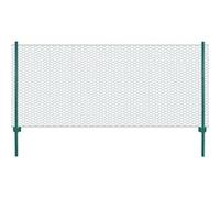 Draadgaashek met palen 25x1 m staal groen144610