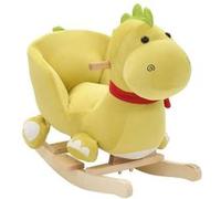 vidaXL Dragon à Bascule avec Dossier Peluche Animal Vert Citron Jouet Enfant Vert G
