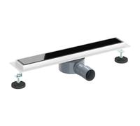 vidaXL Drain de douche avec couvercle en verre et siphon à 360° 50 cm