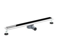 vidaXL Drain de douche avec couvercle en verre et siphon à 360° 80 cm