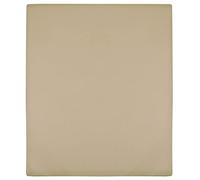 vidaXL Drap-Housse Jersey Taupe 140x200 cm Coton