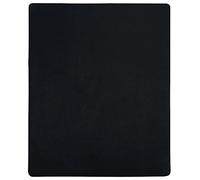 vidaXL Drap-Housse Literie Couvre-lit Couverture de Lit Housse de Matelas Chambre à Coucher Maison Intérieur Jersey Noir 140x200 cm Coton