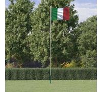 Drapeau de l'Italie et mât 6,23 m Aluminium 3147097