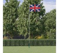 Drapeau du Royaume-Uni et mât 6,23 m Aluminium 3147110