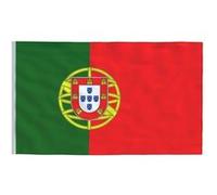 vidaXL Drapeau Portugal 90x150 cm Or G
