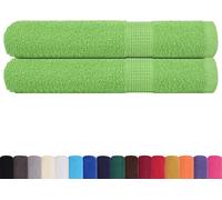 vidaXL Draps de sauna 2 pcs. Vert pomme 80x200 cm 360 g/m² 100% coton