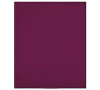 Draps housses Jersey 2 pcs Bordeaux 90x200 cm Coton