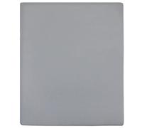 Vidaxl Draps-Housses Jersey 2 Pcs Gris 180x200 Cm Coton