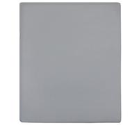Vidaxl Draps-Housses Jersey 2 Pcs Gris 90x200 Cm Coton