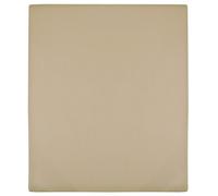 Vidaxl Draps-Housses Jersey 2 Pcs Taupe 140x200 Cm Coton