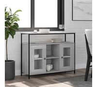 vidaXL Buffet, Meuble de Rangement avec Porte, Armoire latérale, Organisateur de Salon Maison Intérieur Sonoma Gris Bois d'Ingénierie