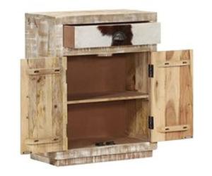 vidaXL Dressoir 60x30x75 cm massief mangohout249862 Brun G