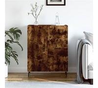 vidaXL Dressoir 69,5x34x90 cm bewerkt hout gerookt eikenkleurig827937 Marron G