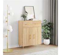 Vidaxl Buffet Chêne Sonoma 69,5x34x90 Cm Bois D'ingénierie Multicolore