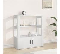 Vidaxl Buffet Blanc 80x30x90 Cm Bois D'ingénierie Blanc