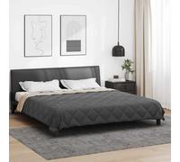 vidaXL Duvet complet toute l'année Anthracite et Taupe 220 x 240 cm