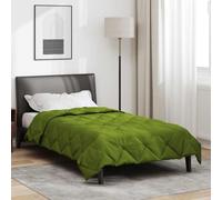 vidaXL Duvet complet toute l'année Vert 220 x 155 cm Microfibre