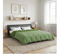 vidaXL Duvet complet toute l'année Vert 240 x 260 cm Microfibre 42026048