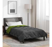vidaXL Duvet complet toute l'année Vert et Anthracite 200 x 135 cm