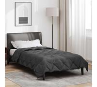 vidaXL Duvet d'été simple Anthracite 220 x 155 cm Microfibre