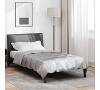 vidaXL Duvet d'été simple Argenté 200 x 135 cm Satin et Microfibre