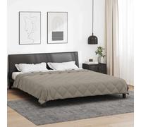 vidaXL Duvet d'été simple Gris clair 200 x 200 cm Microfibre