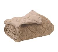 vidaXL Duvet d'été simple Matelassé Taupe 240 x 260 cm