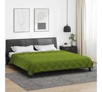 vidaXL Duvet d'été simple Vert 220 x 240 cm Microfibre