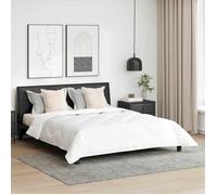 vidaXL Duvet d'hiver avec oreiller 3 pcs Blanc Microfibre, Literie moderne, Couette chaude, Couverture matelassée 3377745