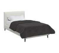 vidaXL Duvet d'hiver Matelassé Anthracite 135 x 200 cm, Couette Moderne, Couvre-lit Douillet, Couverture Douce, Plaid résistant, Confortable et Fonctionnelle