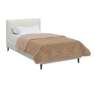 vidaXL Duvet d'hiver Taupe 155 x 220 cm Microfibre et Polaire Teddy, Couette Moderne, Couvre-lit Douillet, Couverture Douce, Plaid résistant, Confortable et Fonctionnelle