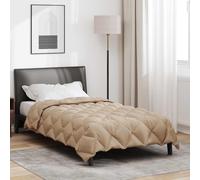 vidaXL Duvet d'hiver Taupe 200 x 135 cm Microfibre