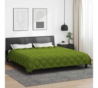 vidaXL Duvet d'hiver Vert 220 x 240 cm Microfibre