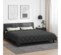 vidaXL Duvet d'hiver Vert et Anthracite 240 x 200 cm Microfibre