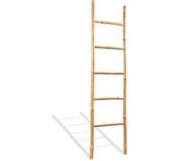 Vidaxl Échelle À Serviettes 5 Échelons Bambou 150 Cm