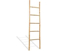 Vidaxl Échelle À Serviettes 5 Échelons Bambou 150 Cm