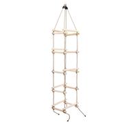vidaXL Échelle de corde pour enfants 200 cm Bois 91802
