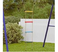 vidaXL Échelle de corde pour enfants 4 échelons multicolore – échelle d'escalade et balançoire