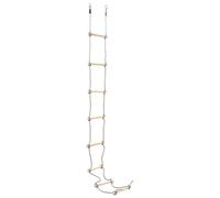 vidaXL Echelle de Corde pour Enfants Echelle d'escalade Aire de Jeux Corde d'escalade Jeux d'Aventure Jardin Cour Arrière Extérieur 290 cm Bois