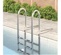 vidaXL Échelle de piscine 54x38x158 cm acier inoxydable 304 93452