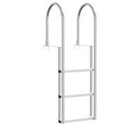 Vidaxl Échelle De Quai Argent 45 X 11,5 X 134 Cm Aluminium