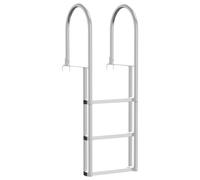vidaxl Échelle de quai Argent 45 x 11,5 x 134 cm Aluminium