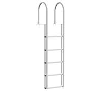 Vidaxl Échelle De Quai Argent 45 X 11,5 X 190 Cm Aluminium