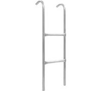 Echelle de trampoline à 2 marches Acier Argenté 102,6 cm