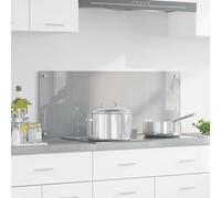 Vidaxl Éclairage De Crédence De Cuisine Gris Clair 100x40x0,6 Cm En Verre Trempé Gris