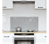 Vidaxl Éclairage De Crédence De Cuisine Gris Clair 80x40x0,6 Cm En Verre Trempé Gris