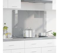 vidaXL Éclairage pour cuisine Gris clair 90x60x0,6 cm en verre trempé