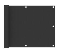 Vidaxl Écran De Balcon Anthracite 75x500 Cm Tissu Oxford