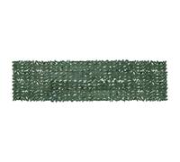 vidaXL Ecran de Balcon avec Feuilles Clôture de Balcon Brise-vent Ecran d'Intimité Ecran de Protection Jardin Terrasse Extérieur Vert Foncé 400x100 cm