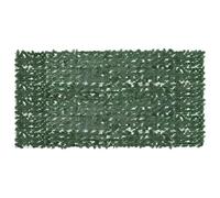 vidaXL Ecran de Balcon avec Feuilles Clôture de Balcon Brise-Vent Ecran d'Intimité Ecran de Protection Jardin Terrasse Extérieur Vert Foncé 300x150 cm